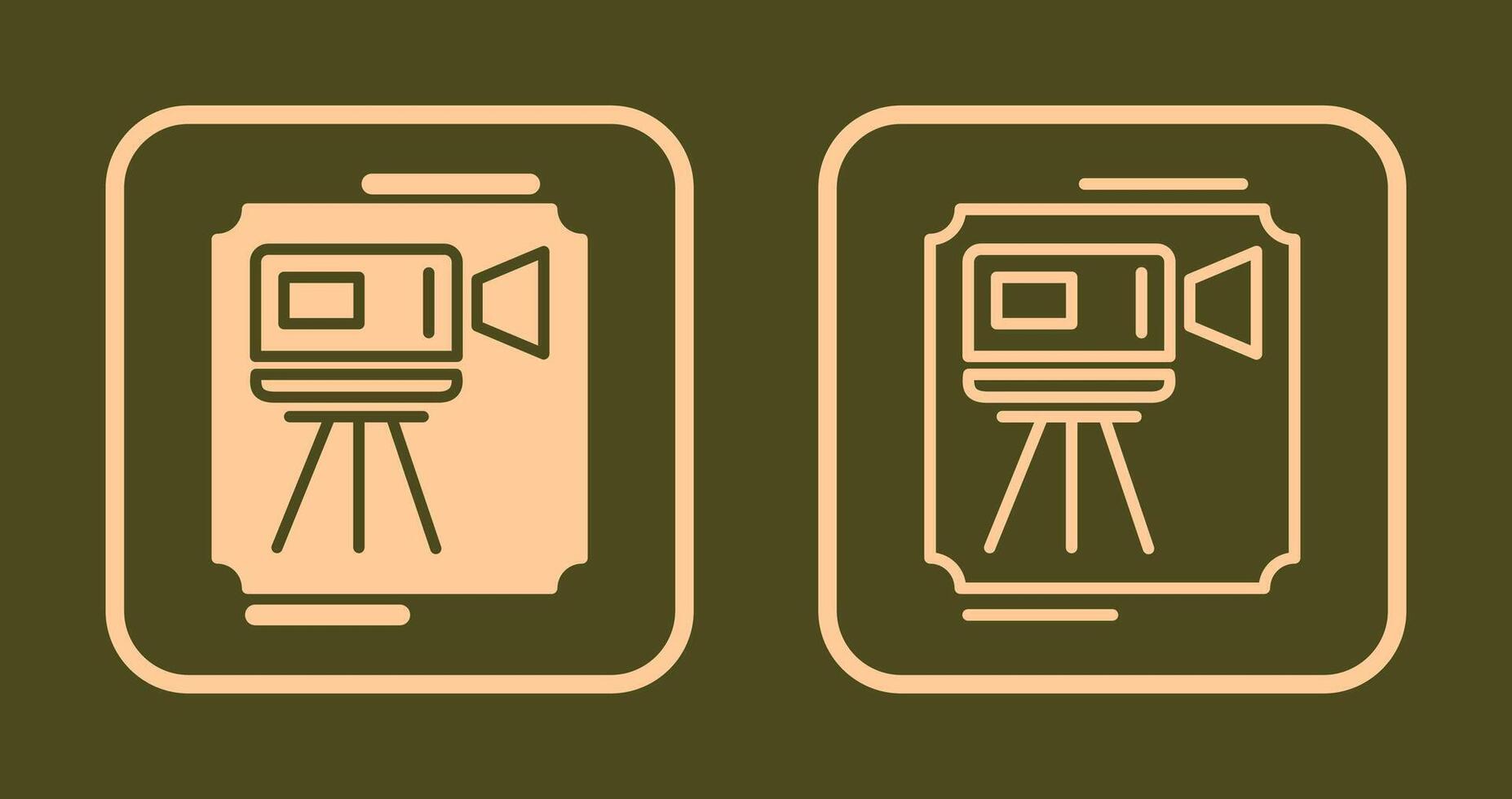 videocamera icona design vettore