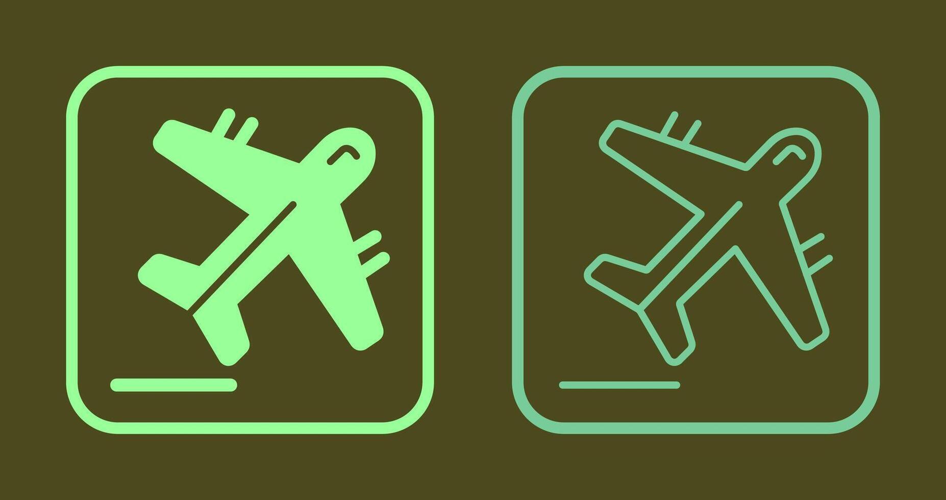 disegno dell'icona dell'aeroplano vettore