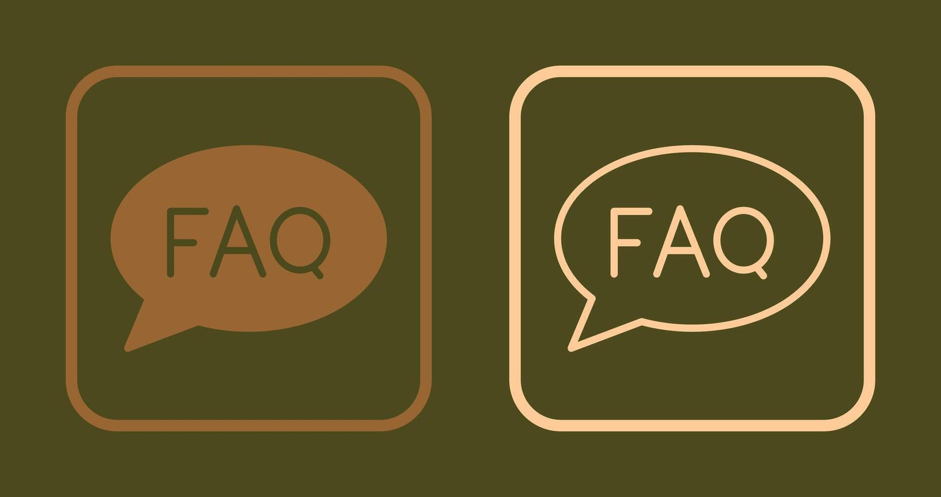 FAQ icona design vettore