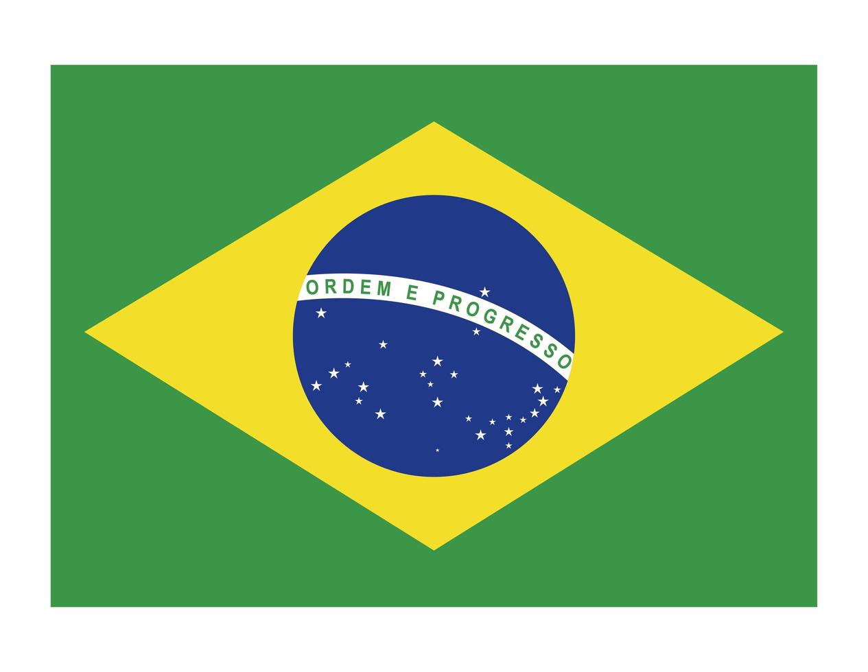 bandiera del brasile vettore