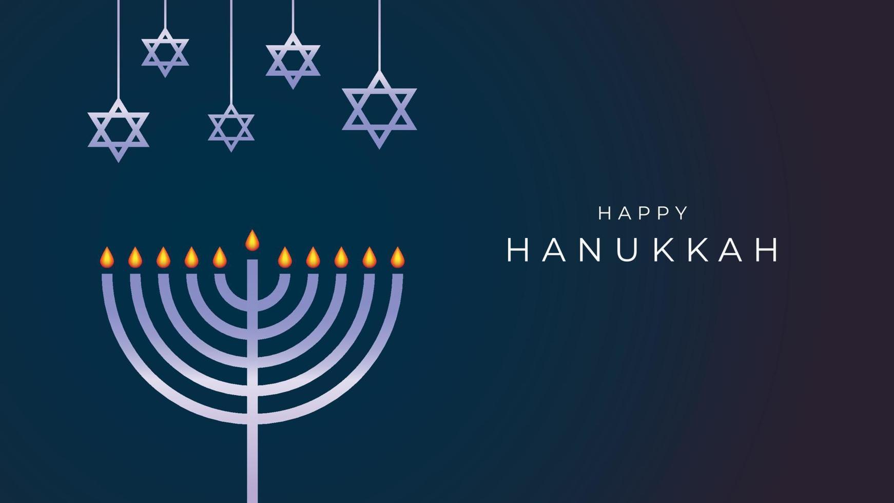 felice giorno di hanukkah design di sfondo vettore