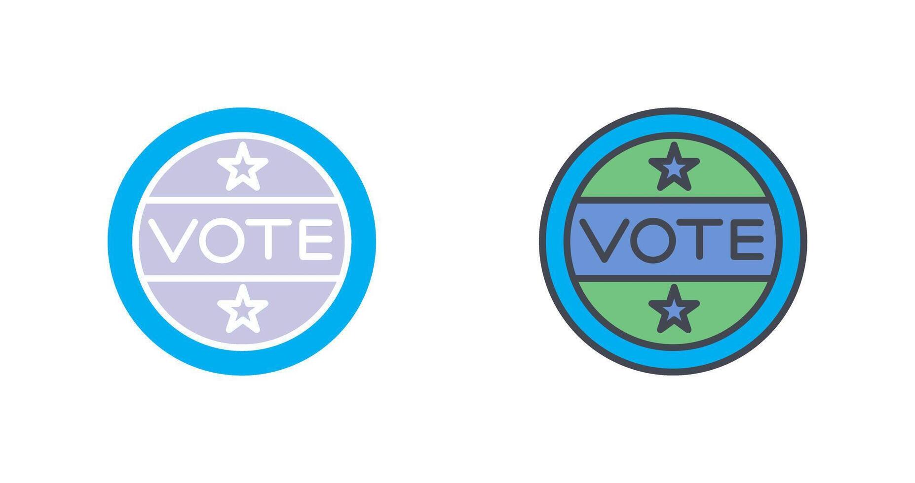 votazione etichetta icona design vettore