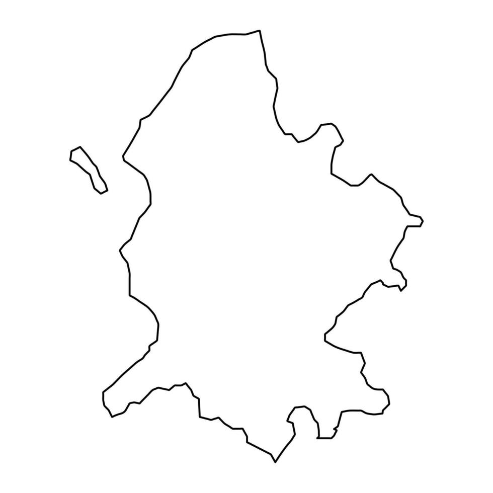 vesthimmerland comune carta geografica, amministrativo divisione di Danimarca. illustrazione. vettore