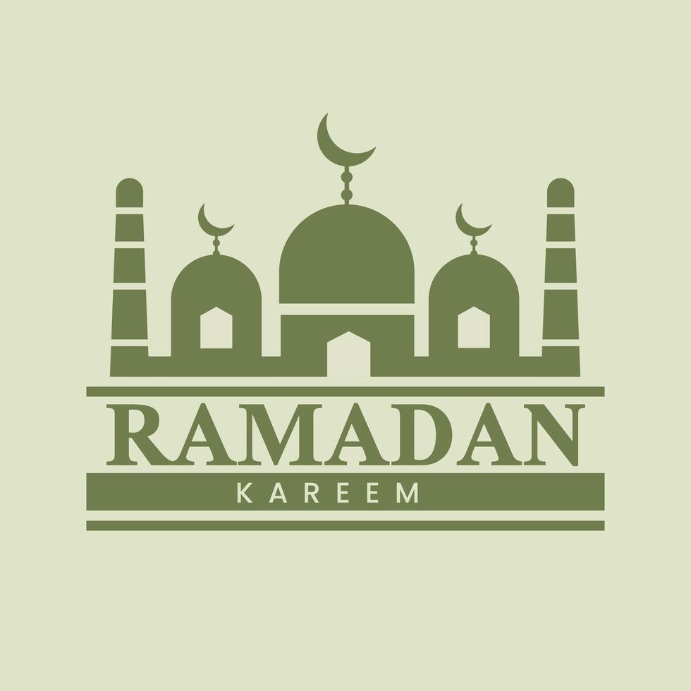 Vektor Ramadan, Vektor logo musulmano vettore