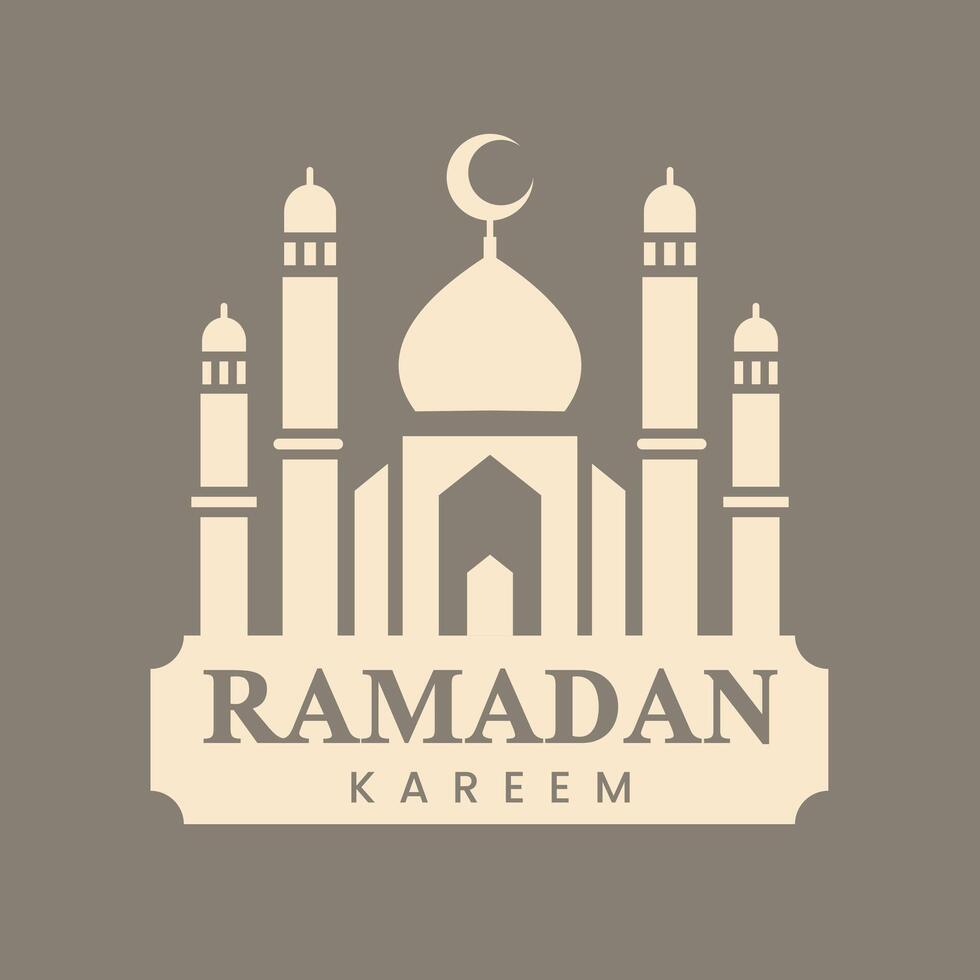 Vektor Ramadan, Vektor logo musulmano vettore