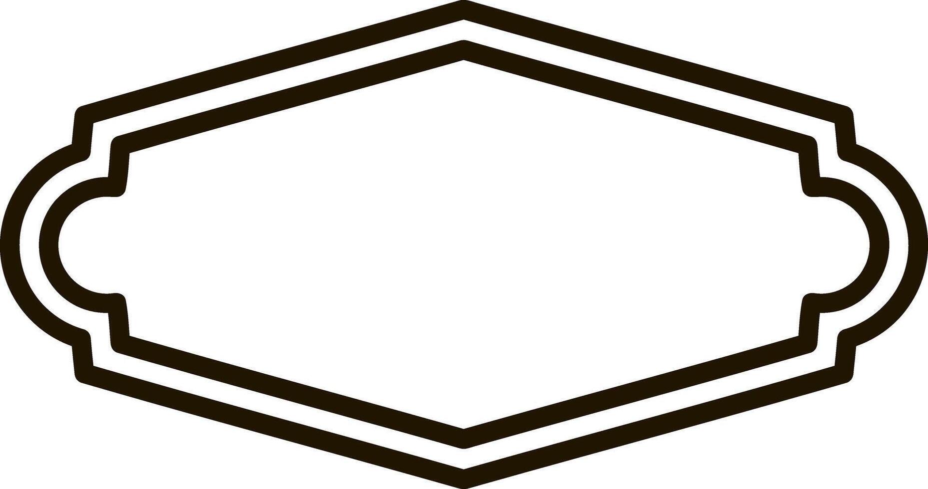 schizzo distintivo icona telaio confine illustrazione vettore