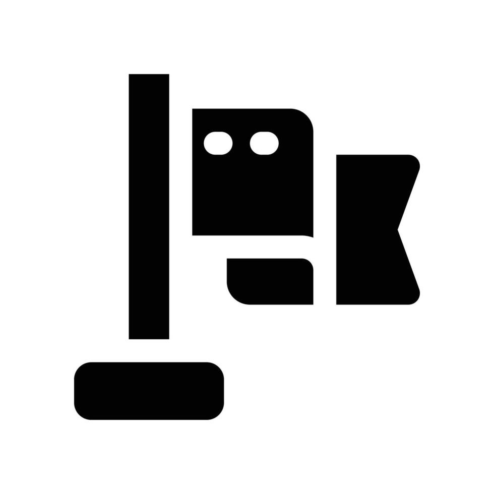 bandiera icona. glifo icona per il tuo sito web, mobile, presentazione, e logo design. vettore