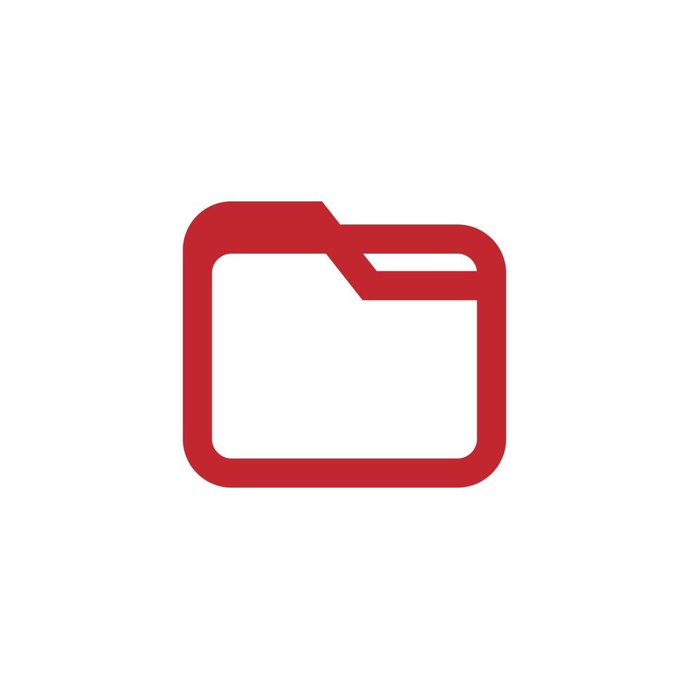 cartella icona logo design elemento. può essere Usato per ragnatela e app. simbolo design icona grafico elemento risorse. illustrazione con ui tema applicazione icona vettore