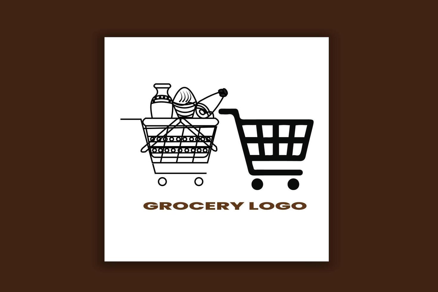 ragnatela supermercato logo design vettore