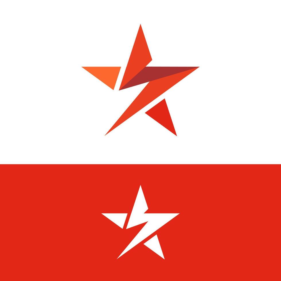S stella logo design nel luminosa rosso colore, marca identità logo design illustrazione modello vettore