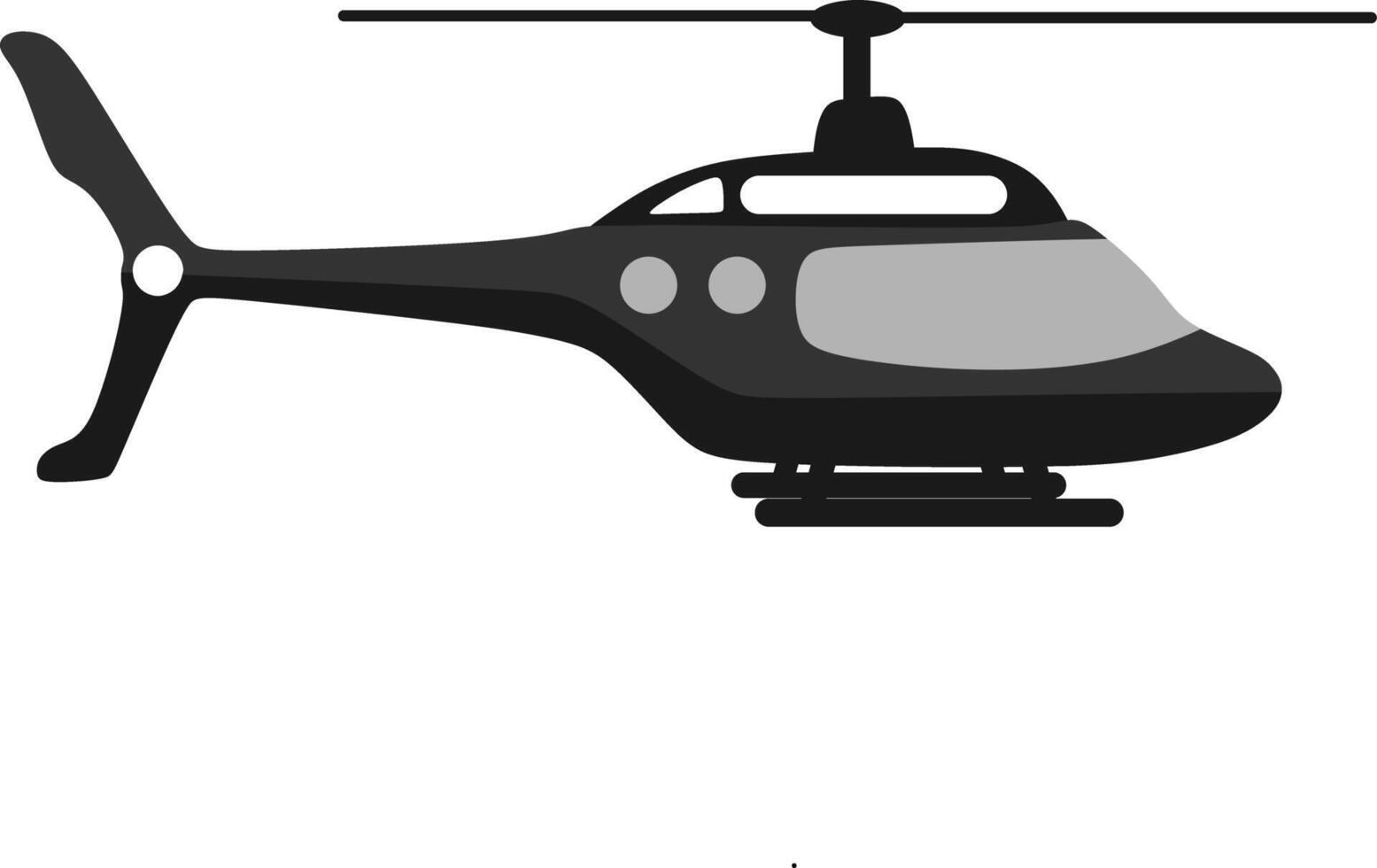Soaring per nuovo altezza con nostro dettagliato elicottero illustrazione vettore