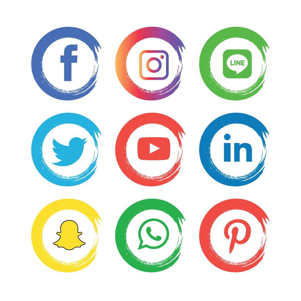 social media icone piatte tecnologia, rete. sfondo gruppo faccina sorridente vendita. condividi, mi piace, illustrazione vettoriale twitter, youtube, whatsapp, snapchat, facebook, instagram, tiktok, tok