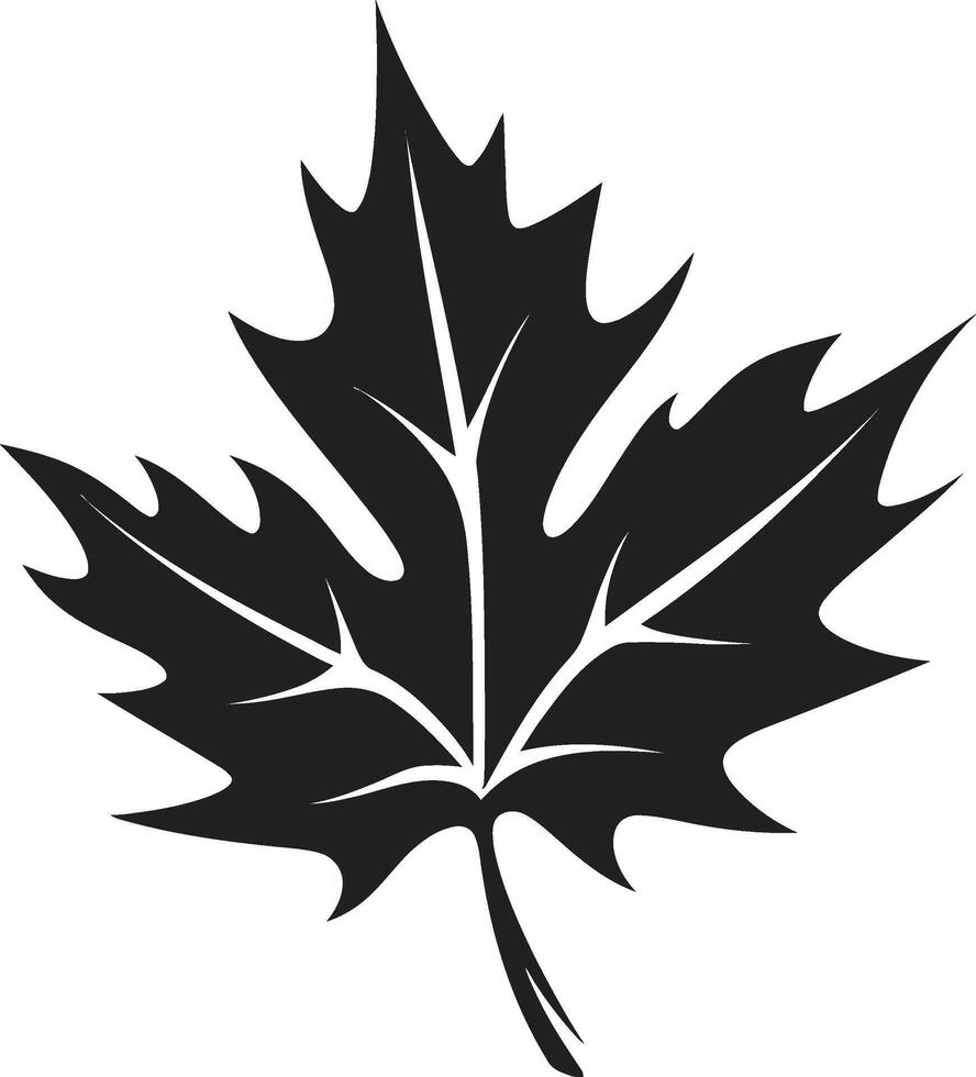 nature eleganza foglia silhouette emblema biologico armonia con foglia silhouette vettore