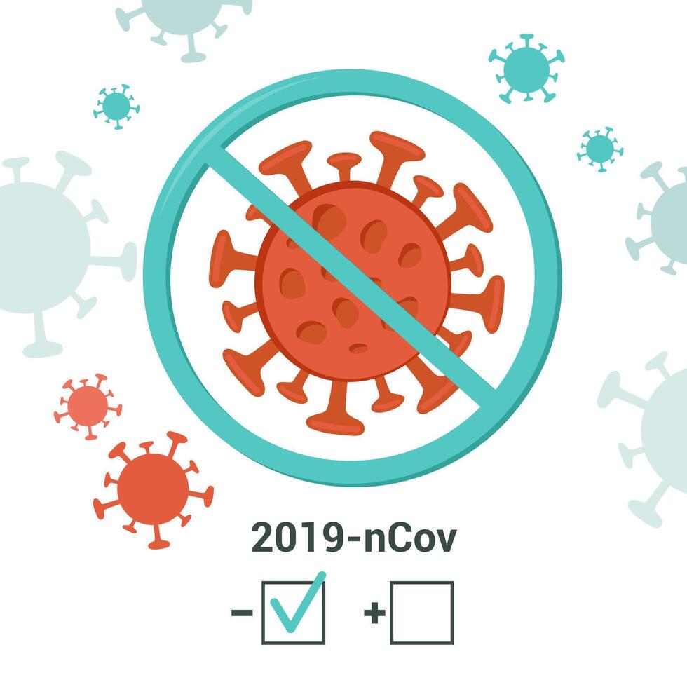 cartello attenzione coronavirus. fermare coronavirus. coronavirus scoppio. coronavirus Pericolo e pubblico Salute rischio malattia e influenza scoppio. vettore