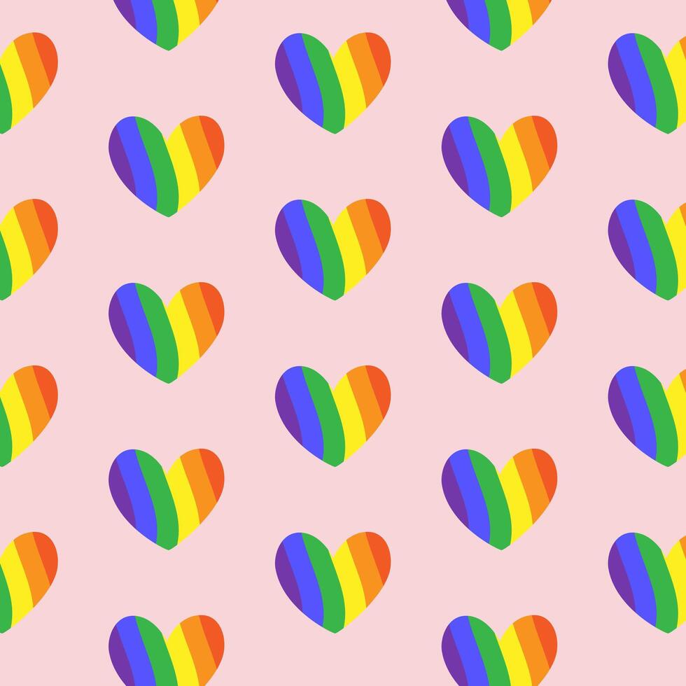 lgbt gay orgoglio bandiera. lgbt senza soluzione di continuità modello. arcobaleno simbolo di lgbt Comunità orgoglio. illustrazione. vettore