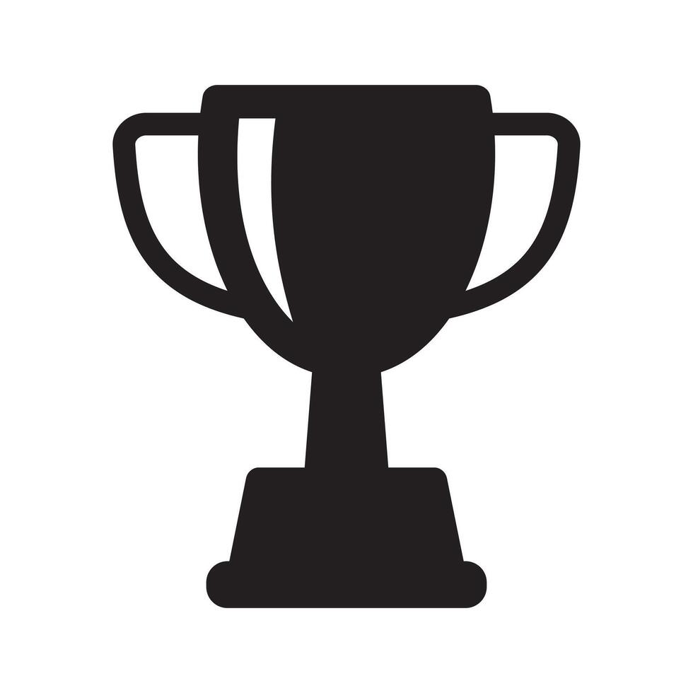 trofeo icona. trofeo tazza, vincitore tazza, vittoria tazza icona. ricompensa simbolo cartello per ragnatela e mobile. vettore