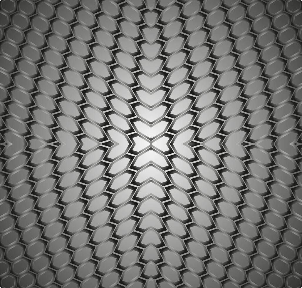 astratto geometrico monocromatico modello di ovali su un' grigio sfondo vettore