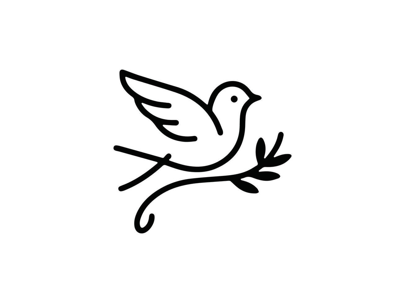 uccello logo design template vettore