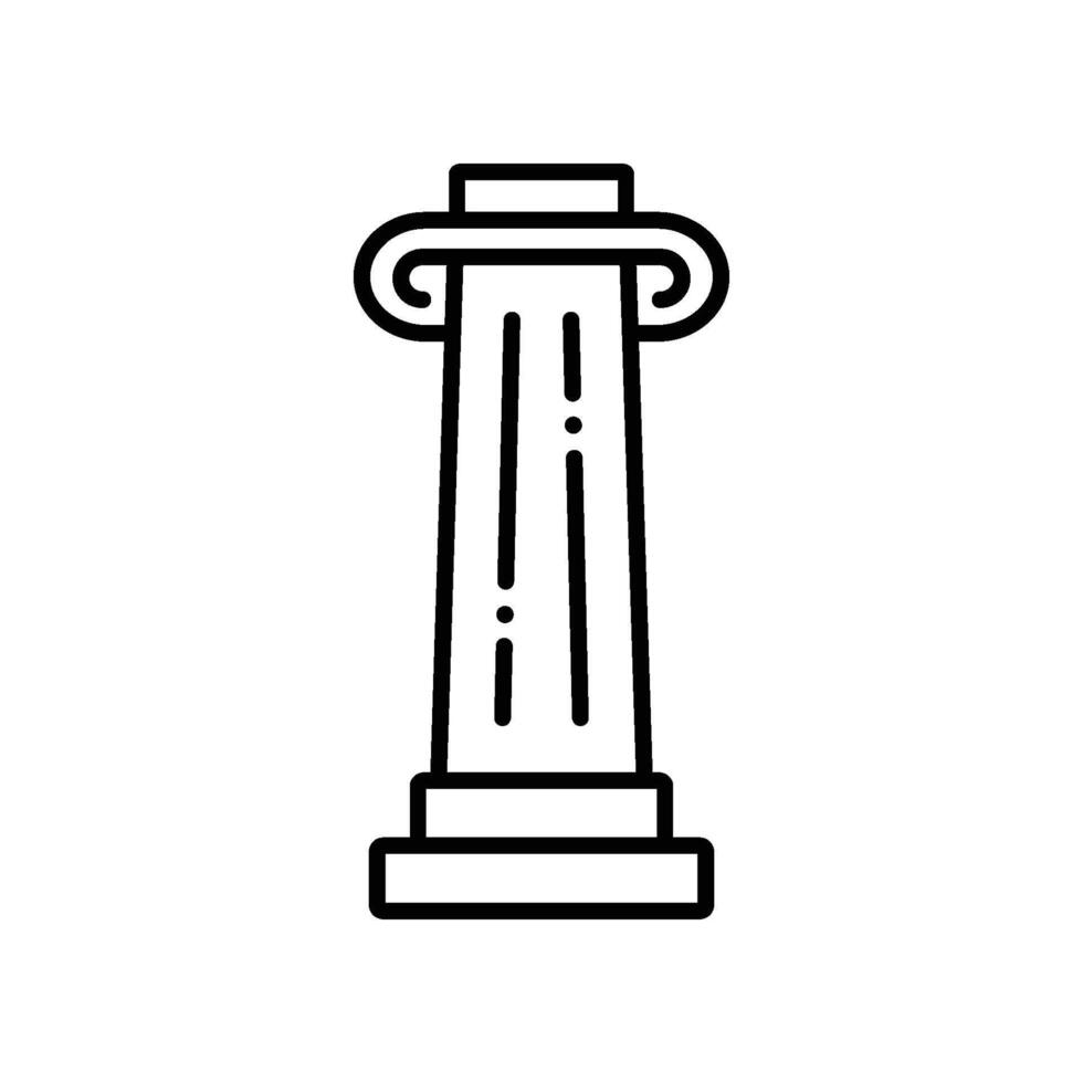 pilastro icona illustrazione vettore