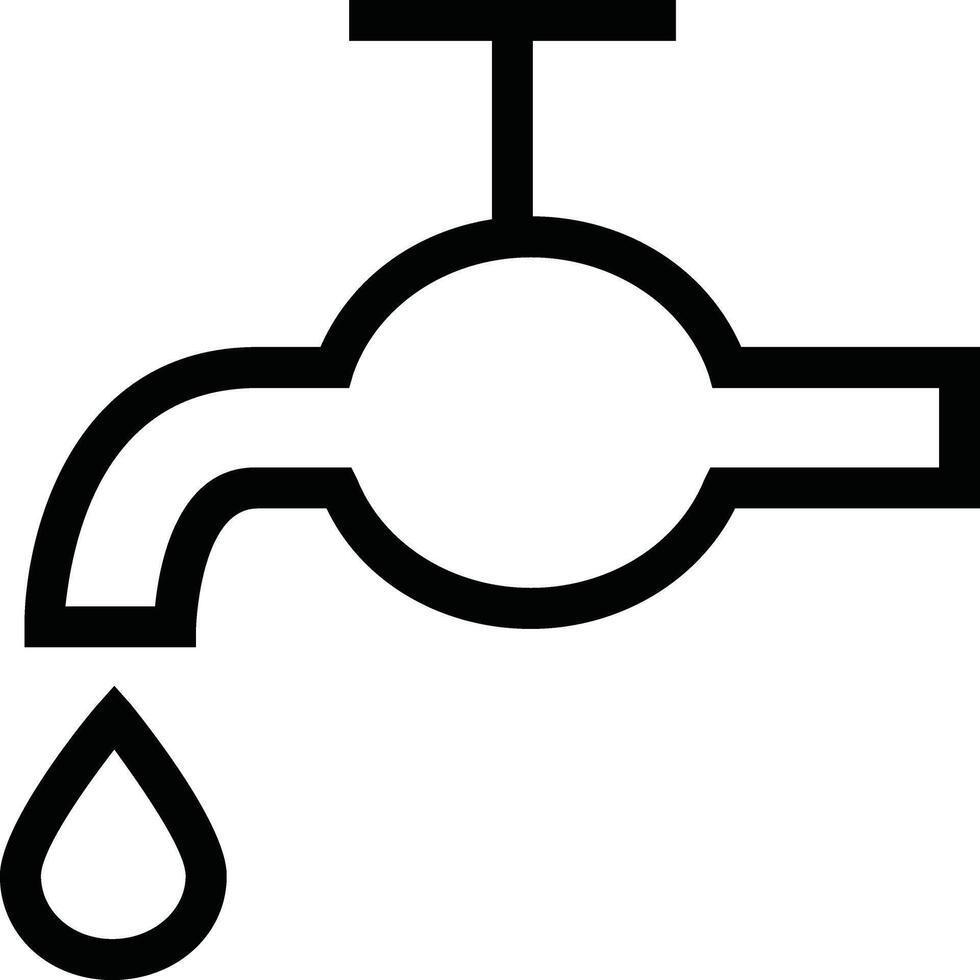 acqua rubinetto icona illustrazione vettore