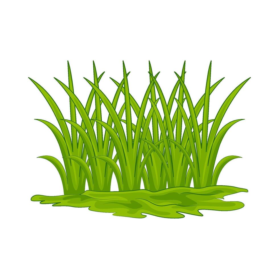 illustrazione di erba vettore