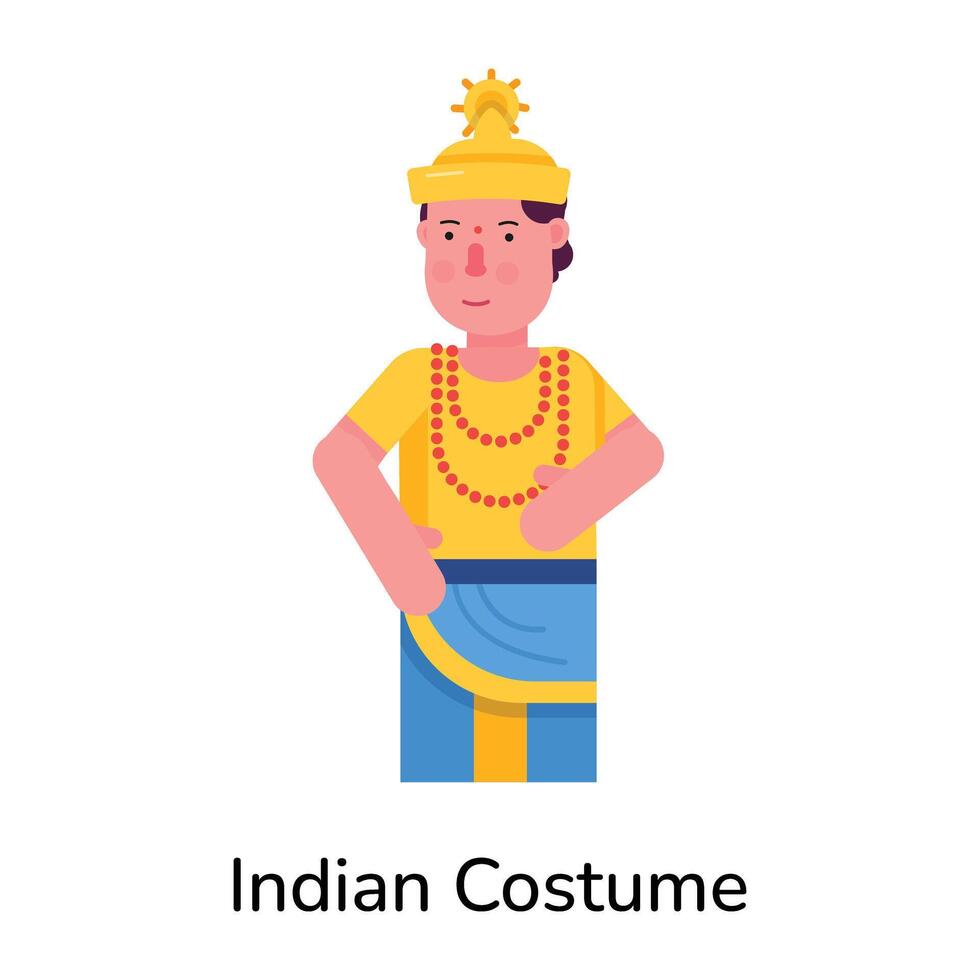 di moda indiano costume vettore