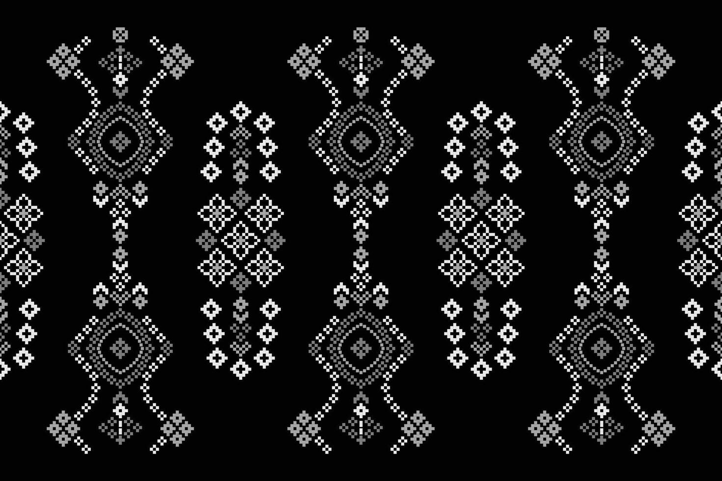 tradizionale etnico motivi ikat geometrico tessuto modello attraversare punto.ikat ricamo etnico orientale pixel nero sfondo.astratto, illustrazione. trama, sciarpa, decorazione, carta da parati. vettore