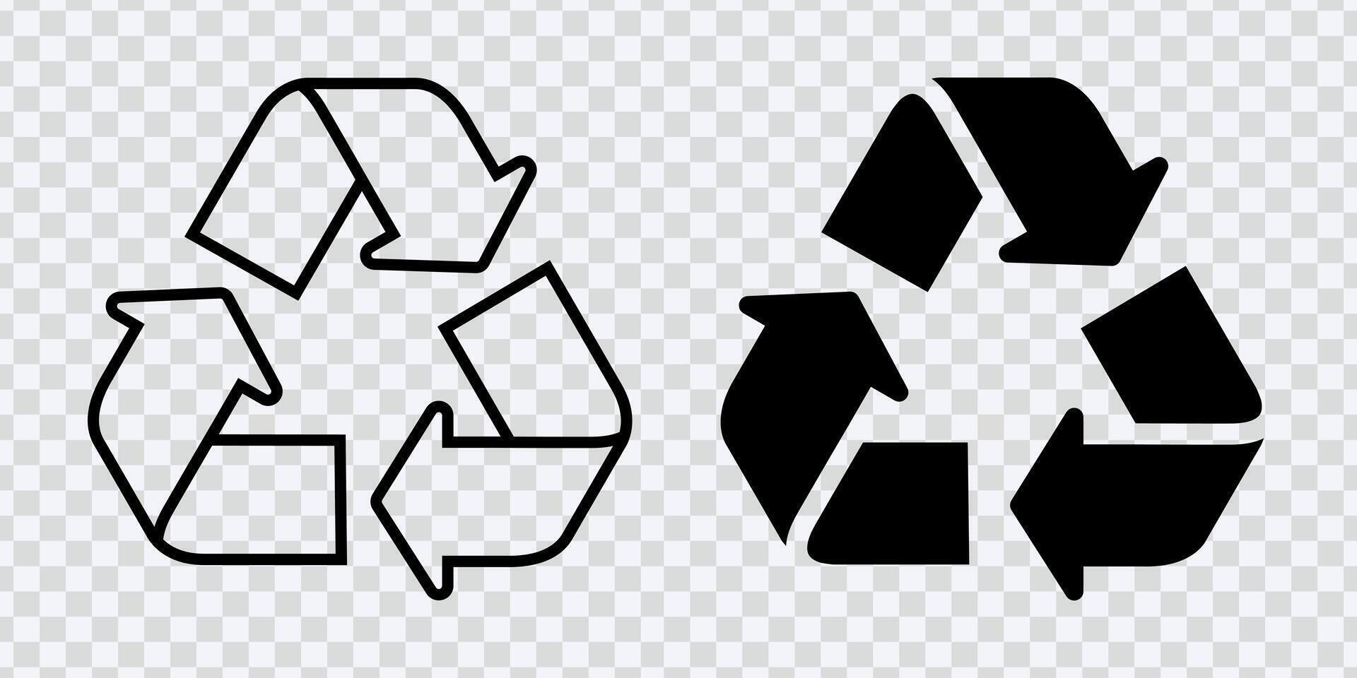 migliorare ambientale temi con riciclare icona con eco-friendly simboli per sostenibilità vettore
