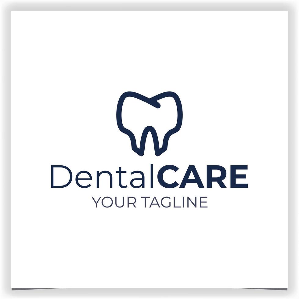 scudo dentale logo design modello vettore