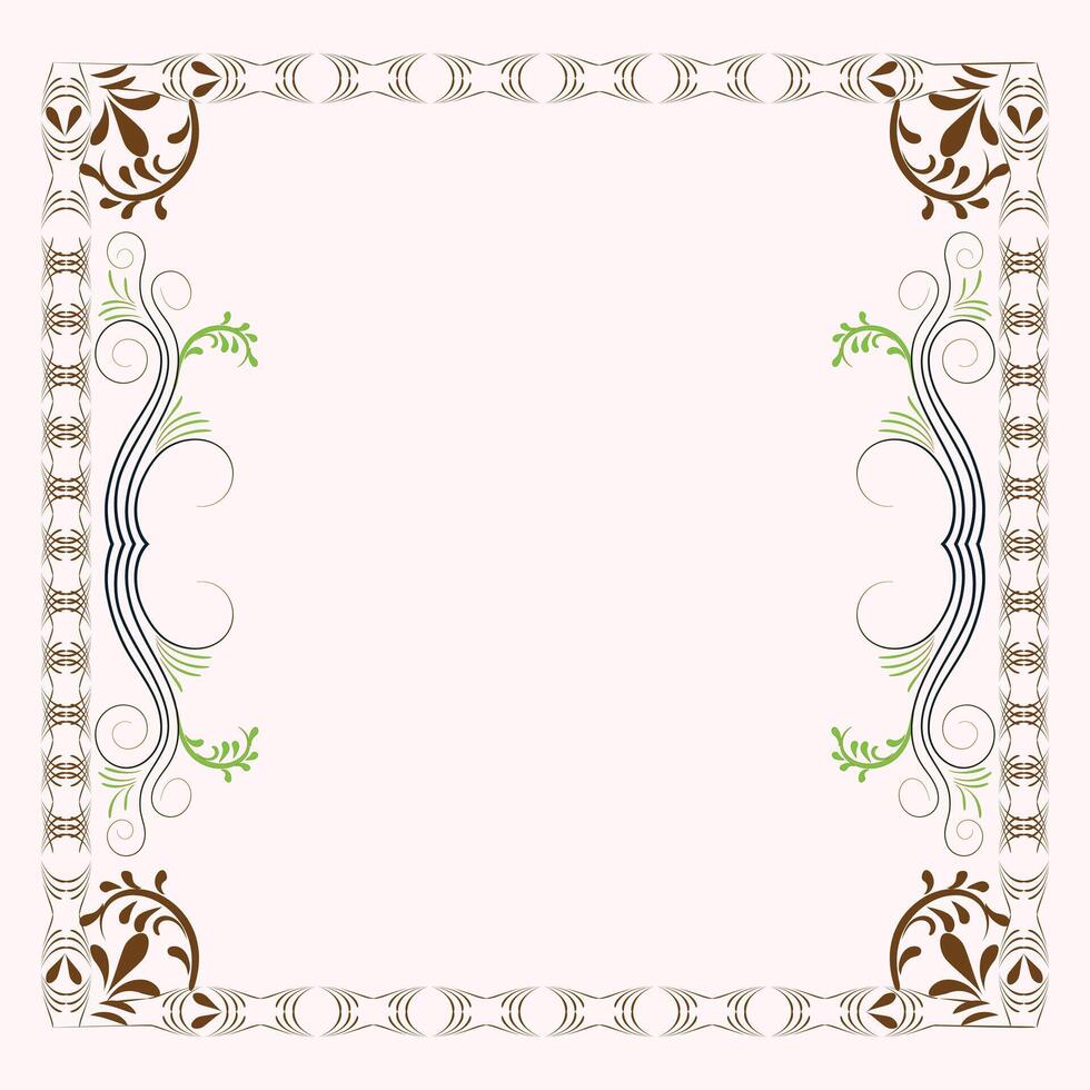 gratuito Vintage ▾ fiorire ornamento telaio per invito carta vettore