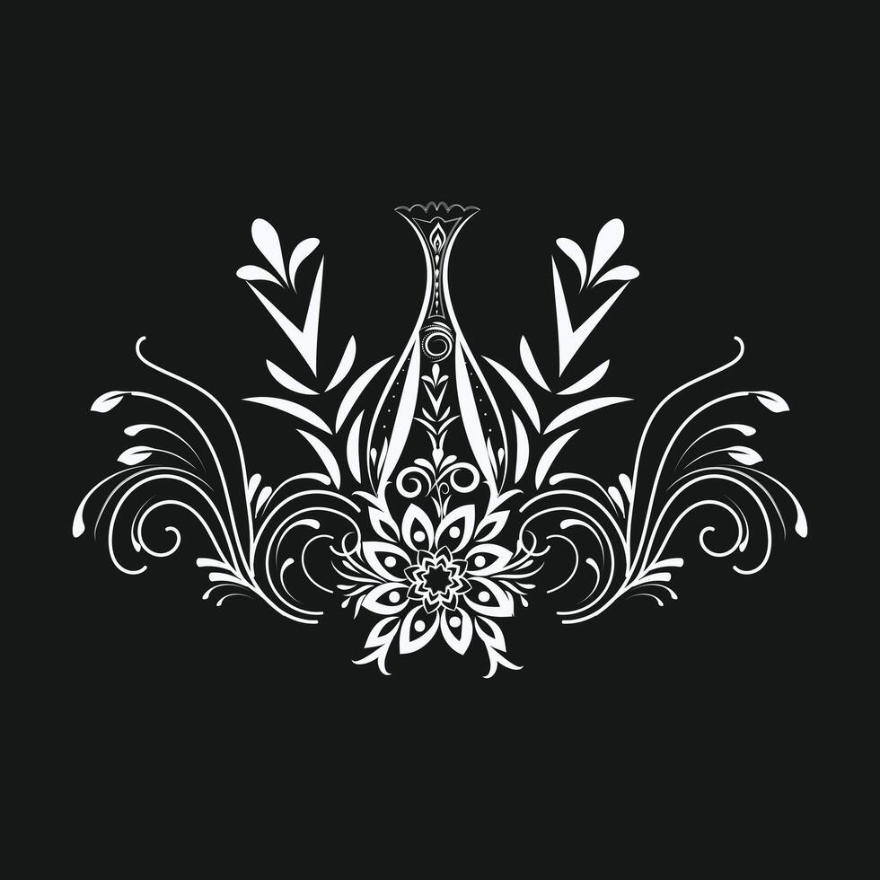 gratuito floreale grafico arte mazzo superiore design elegante decorativo ornamentale floreale impostato con illustrazione vettore