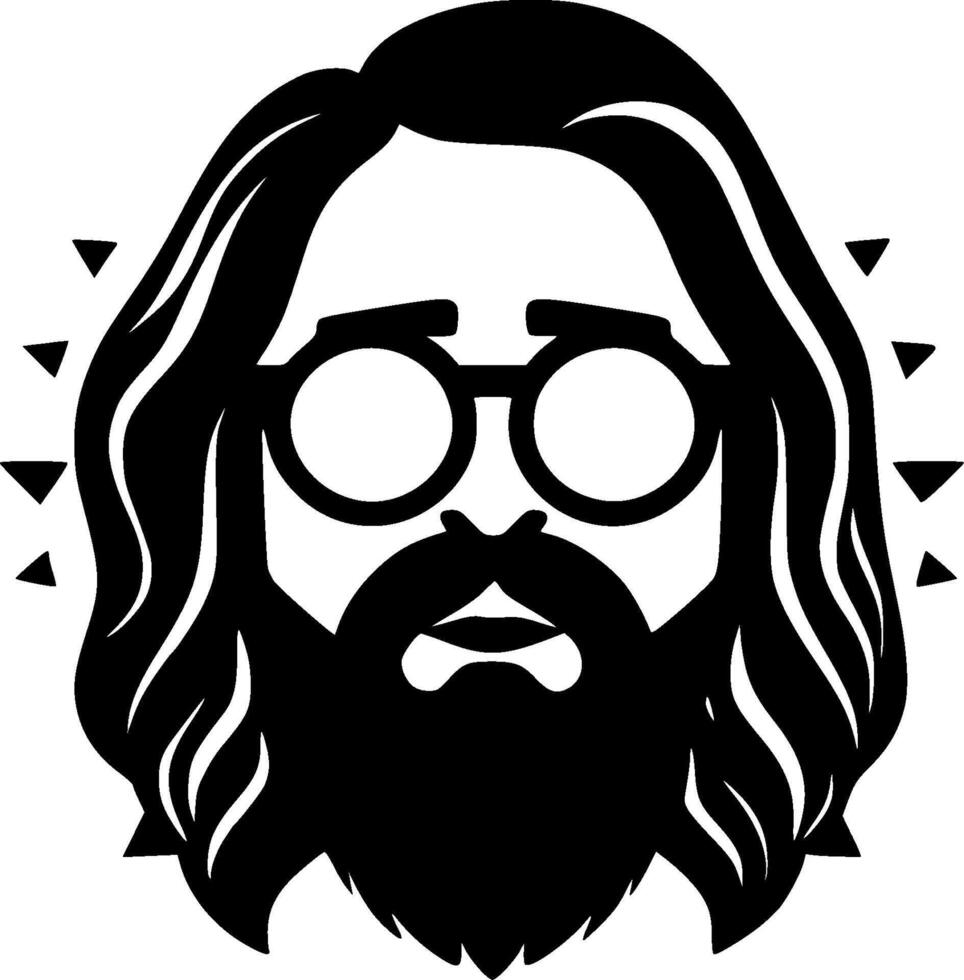 hippie - alto qualità logo - illustrazione ideale per maglietta grafico vettore