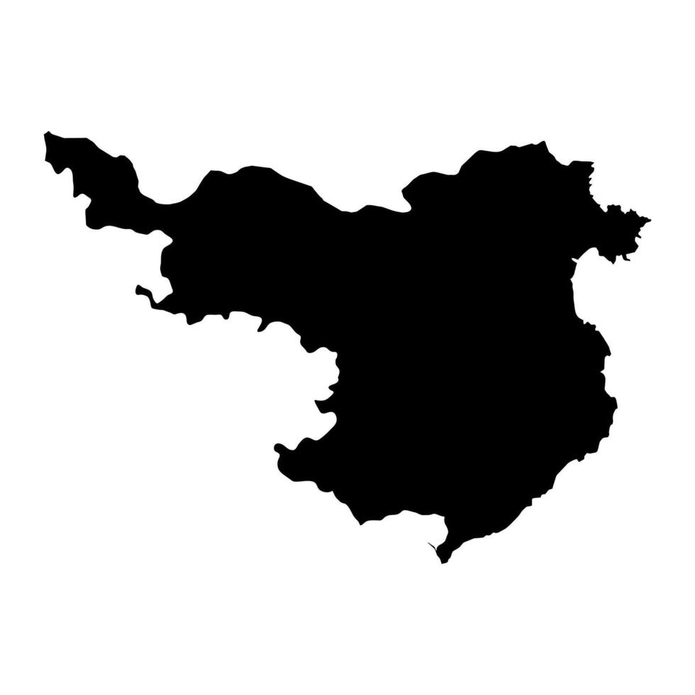 carta geografica di il Provincia di un' Girona, amministrativo divisione di Spagna. illustrazione. vettore