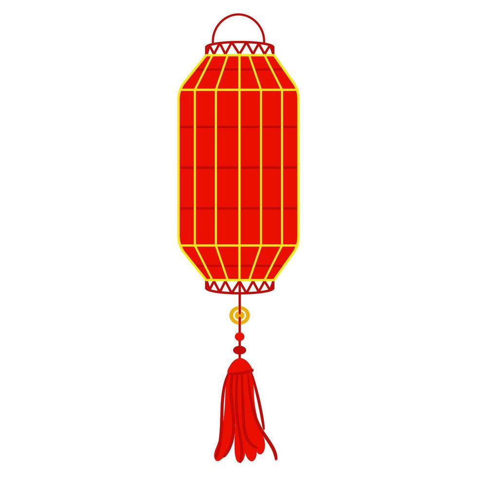 Cinese rosso carta lanterna, ricorda di culturale ricchezza e festivo atmosfera. un' festivo Festival per bene fortuna. allungata rettangolare. Luna Festival, culturale presentazioni. isolato vettore