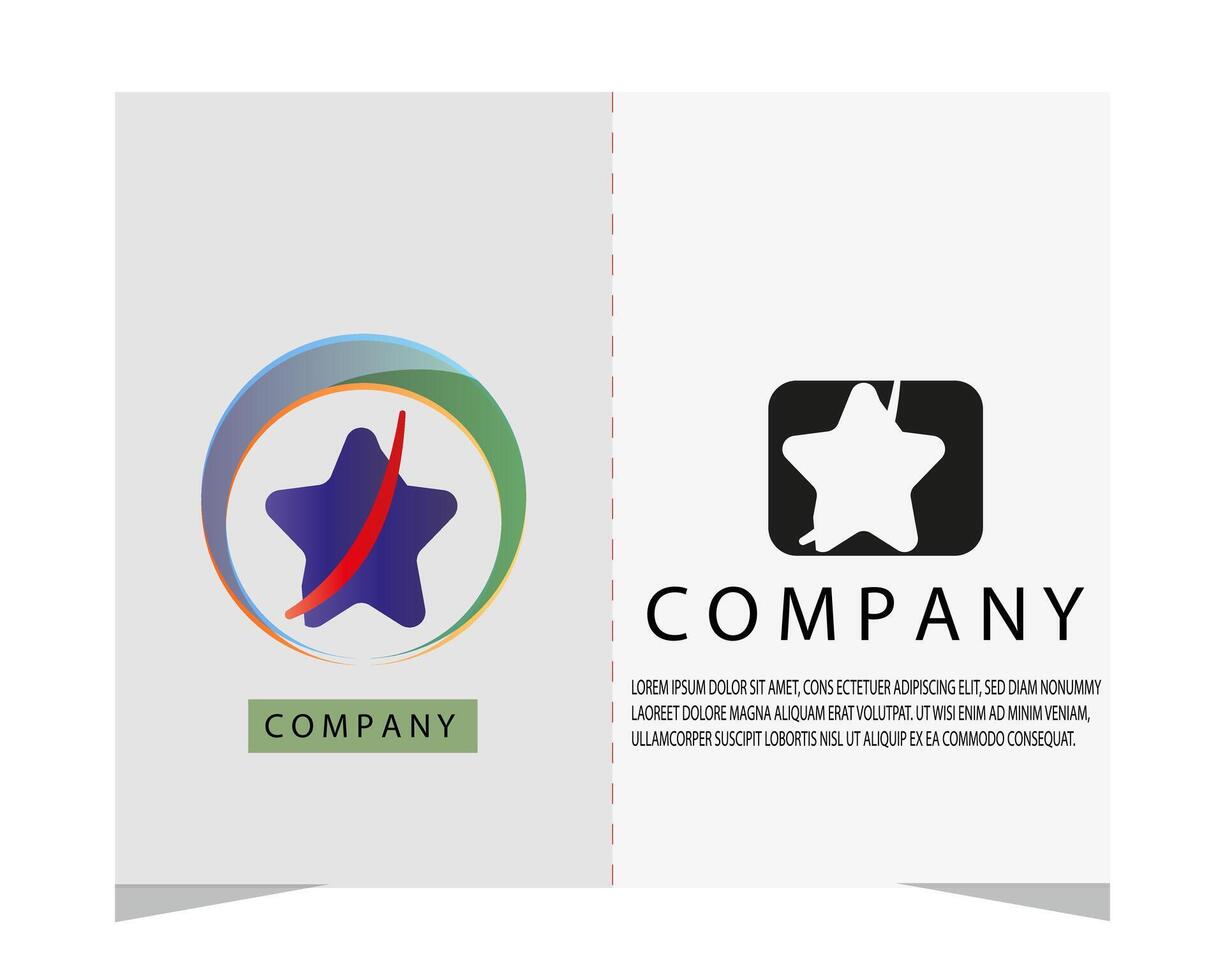 stella logo design azienda logo design vettore