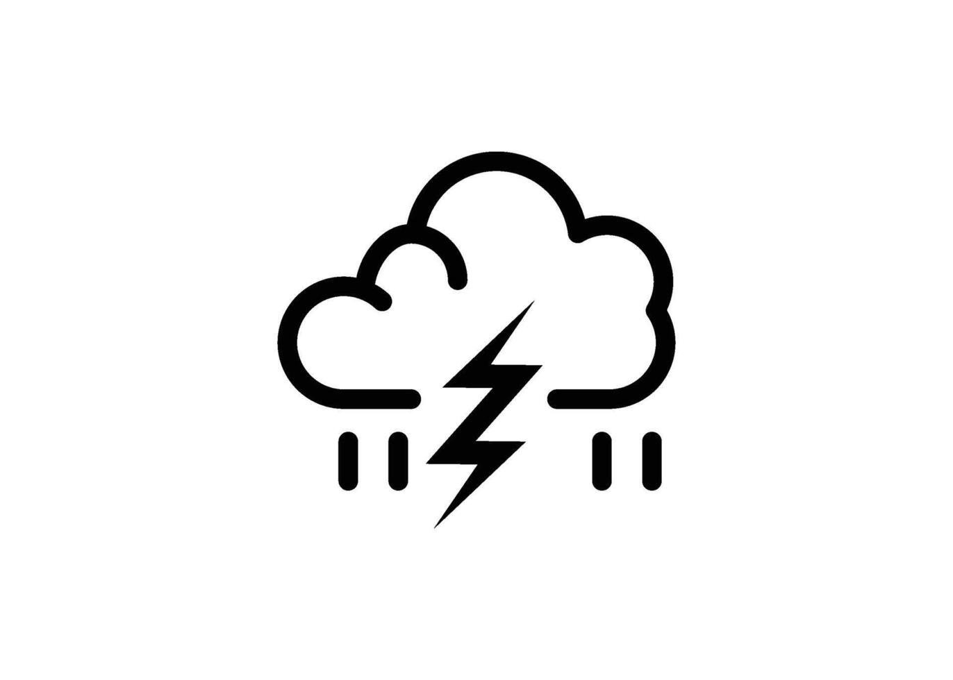tempesta nube icona design modello isolato illustrazione vettore