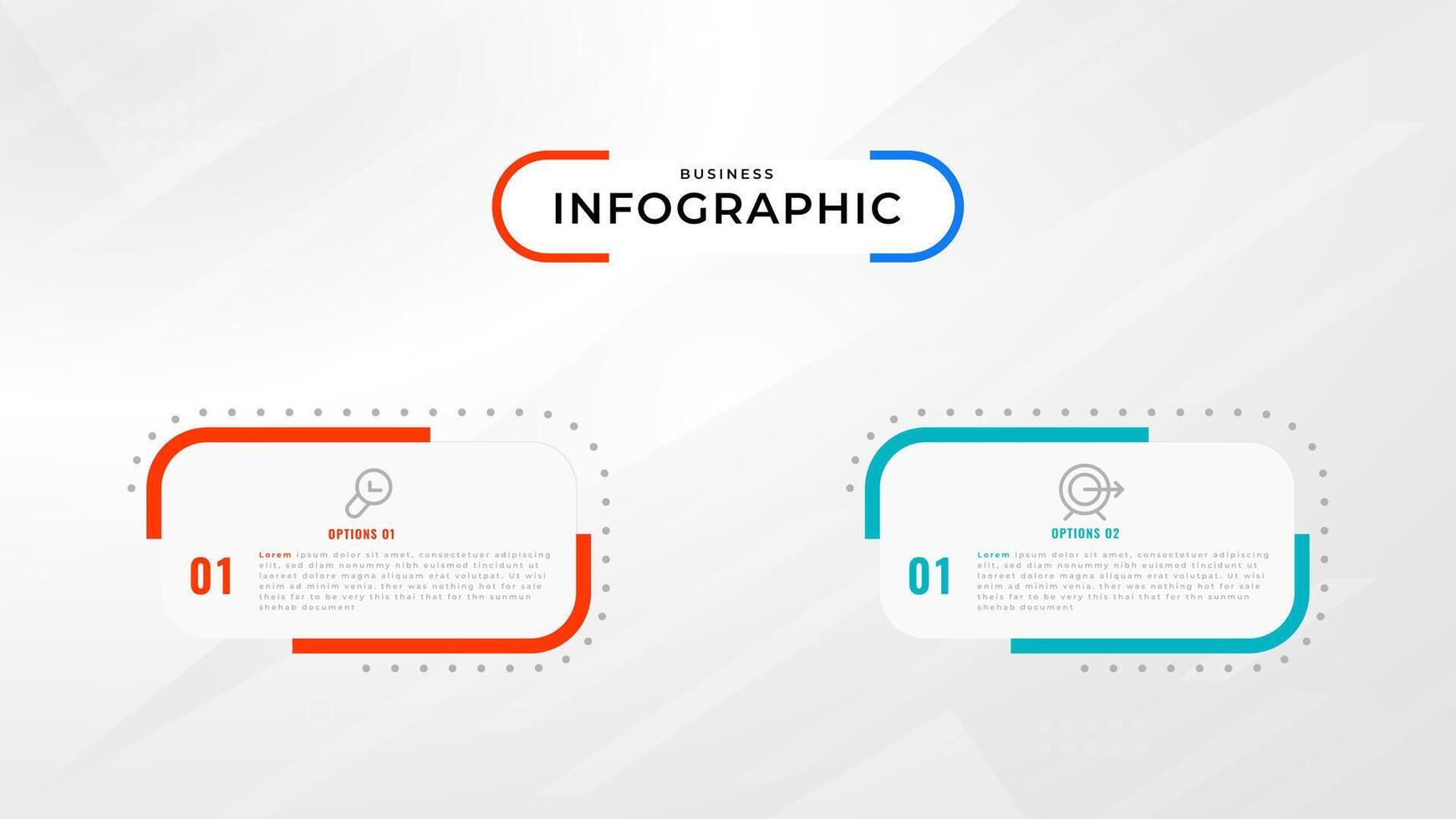 Due passo Infografica etichetta design modello con linea icone. processi passaggi diagramma, presentazioni, flusso di lavoro disposizione, striscione, flusso grafico, Informazioni grafico illustrazione. vettore