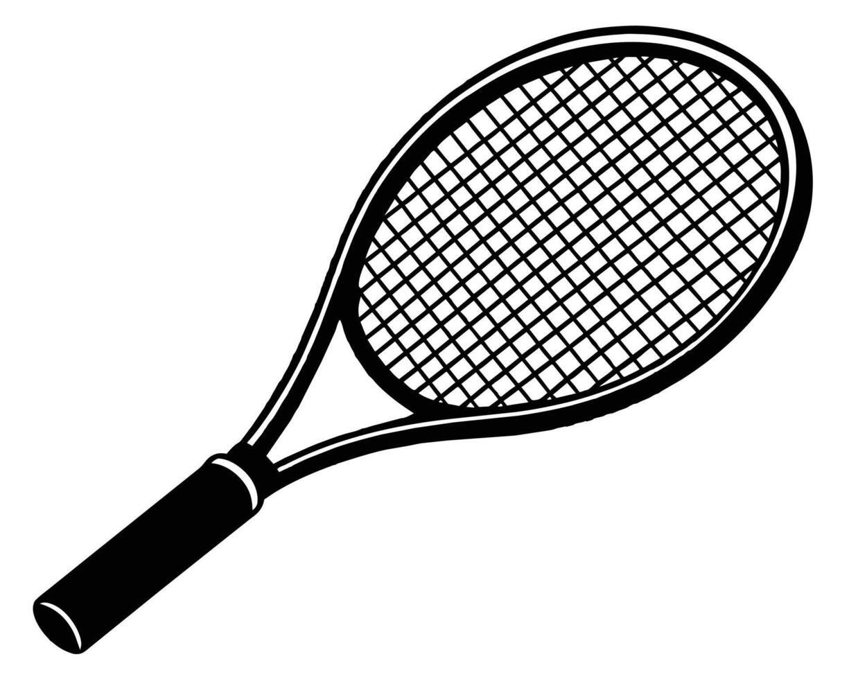 badminton racchette o racchette icona vettore