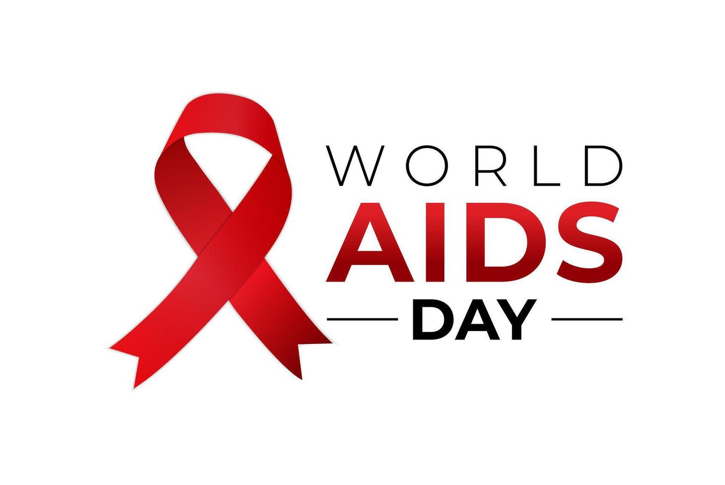 mondo AIDS giorno consapevolezza mese isolato logo icona vettore