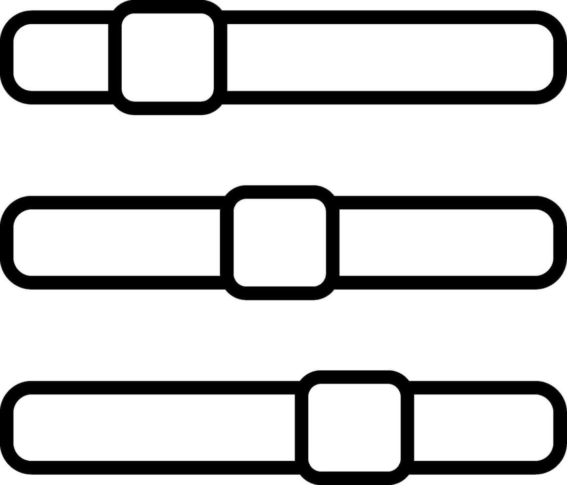 progresso bar linea icona vettore