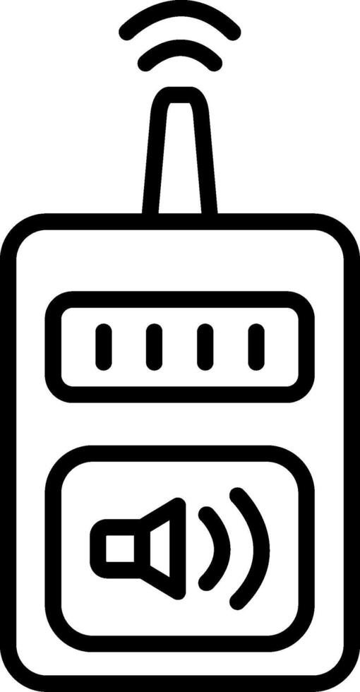 icona della linea del dispositivo vettore