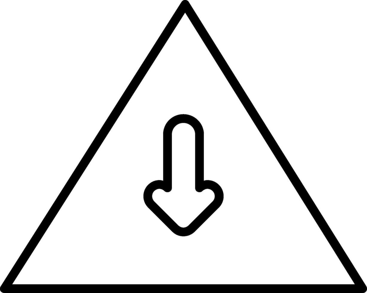 icona della linea del segno vettore