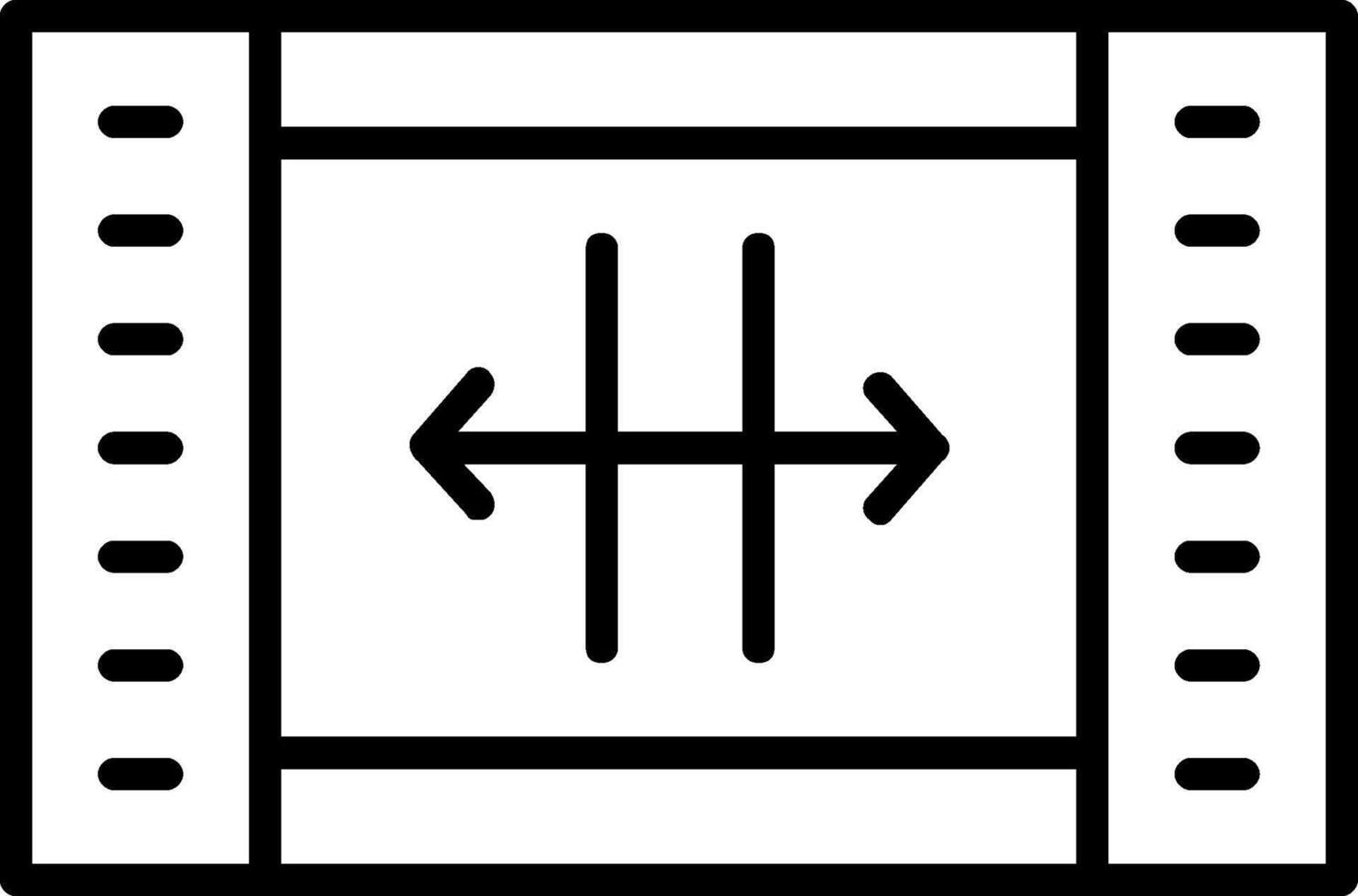 icona di ridimensionamento della linea vettore