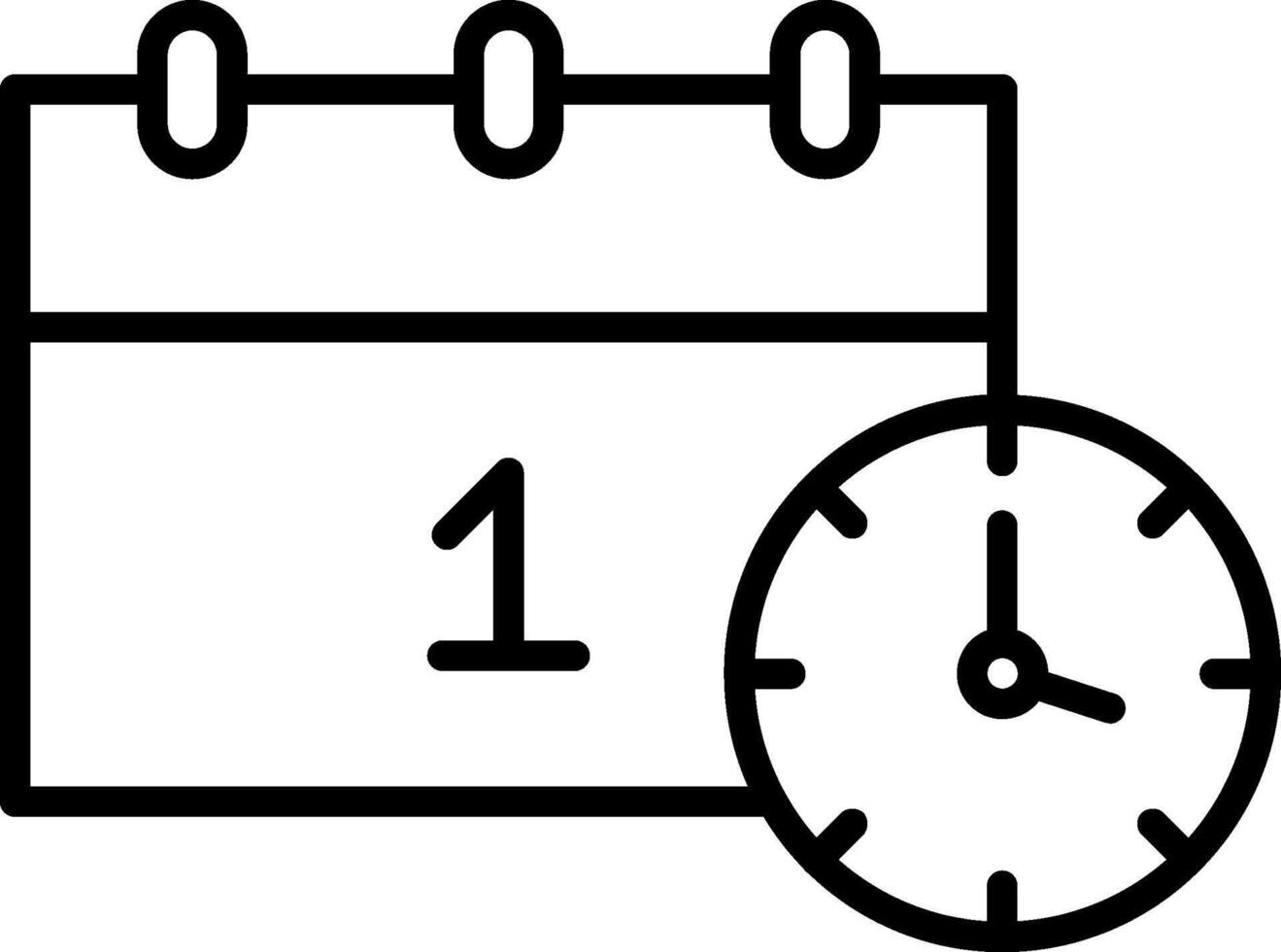 icona della linea di capodanno vettore