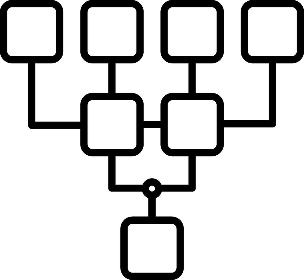 struttura linea icona vettore