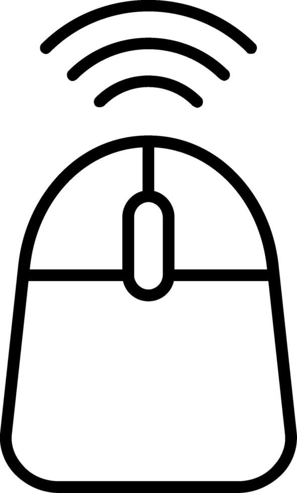 icona della linea del mouse vettore