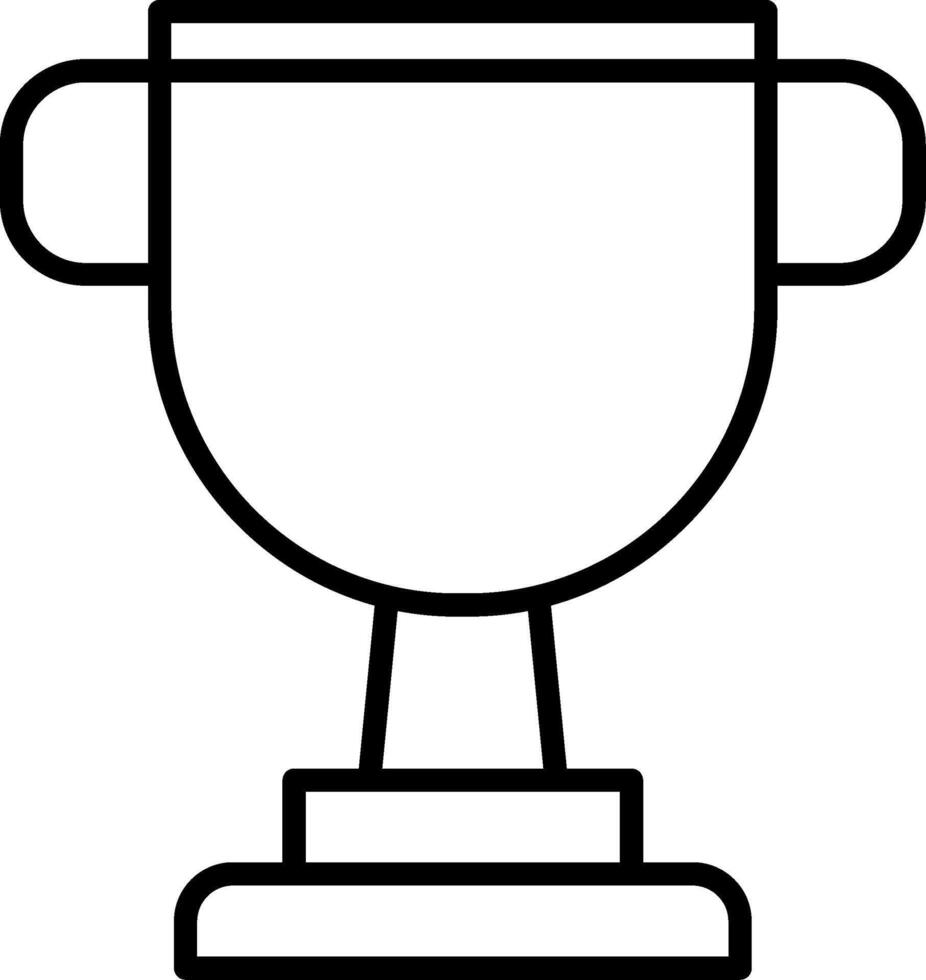 icona della linea dei trofei vettore