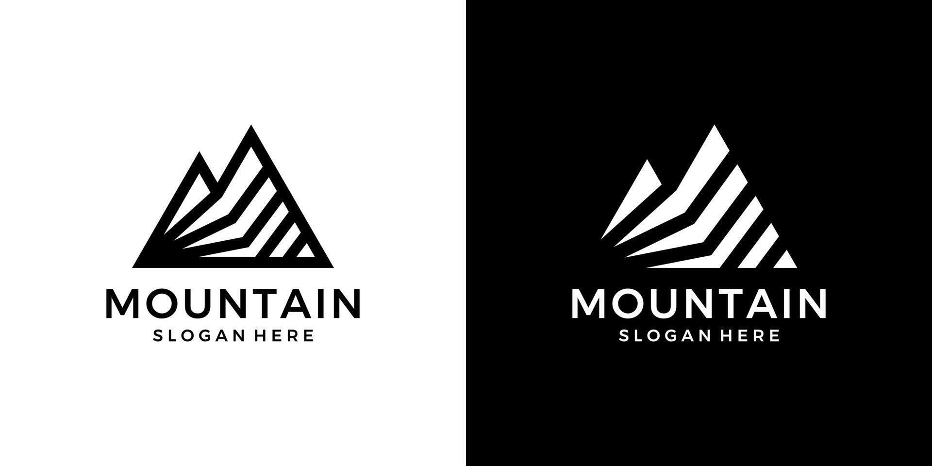 astratto montagna concetto logo design modello. picco logo design grafico . simbolo, icona, creativo. vettore