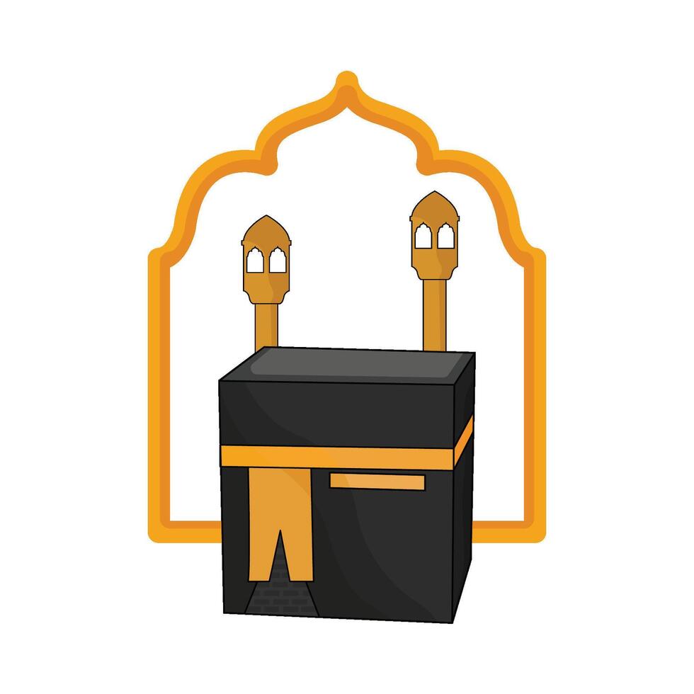 illustrazione di kaaba vettore