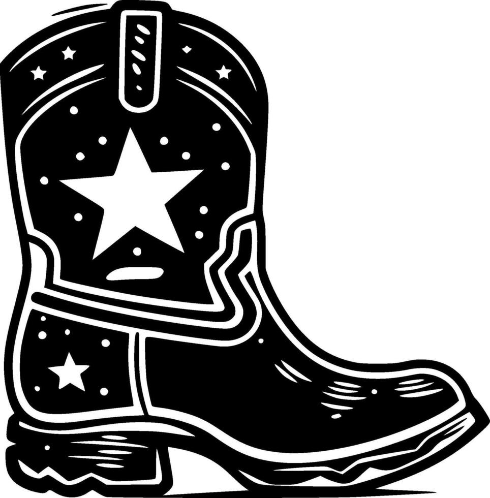 cowboy stivale - alto qualità logo - illustrazione ideale per maglietta grafico vettore